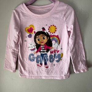 Gabby’s Dollhouse Pink Long Sleeve Graphic Shirt Size 2T